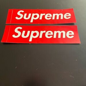 Supreme Bold Red Stickers